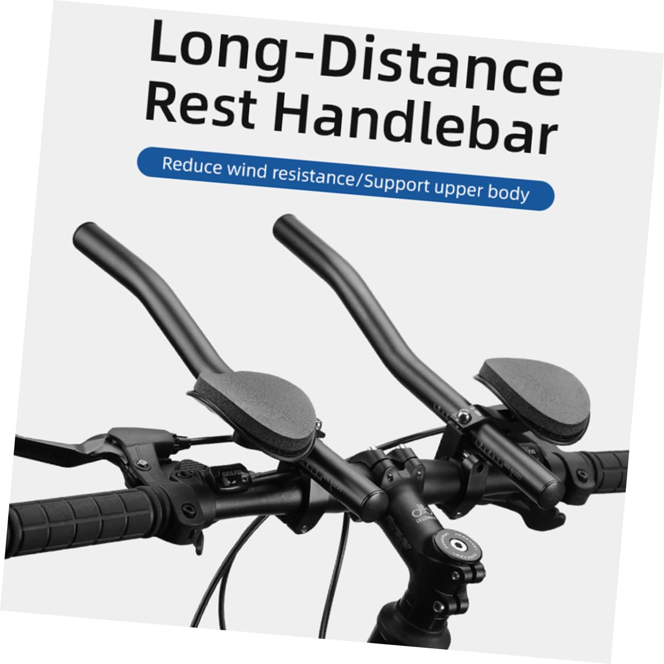 Manubrio Bici Opaco Manubrio per Mountain Bike e Bici Corsa Supporto Ergonomico per Comfort e Sicurezza Pedalata Lunga
