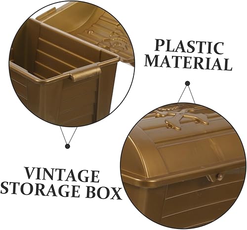 Miniatura 9 de NOLITOY Cofre del tesoro alcancía fiesta de Halloween disfraces de Halloween para niños decoración juguetes pirata fiesta de cumpleaños suministros