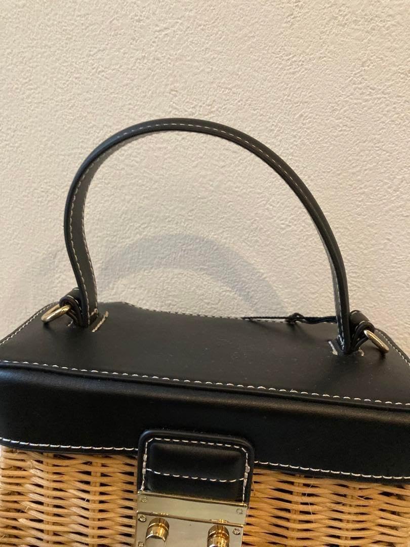 Amazon.co.jp: ZARA ラタンミノディエールケース カゴバック