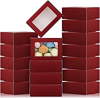 Vista 8 de Zonon 30 piezas de cajas de jabón para embalaje casero, mini cajas de regalo de papel kraft con ventana para panadería, caramelos, fabricación