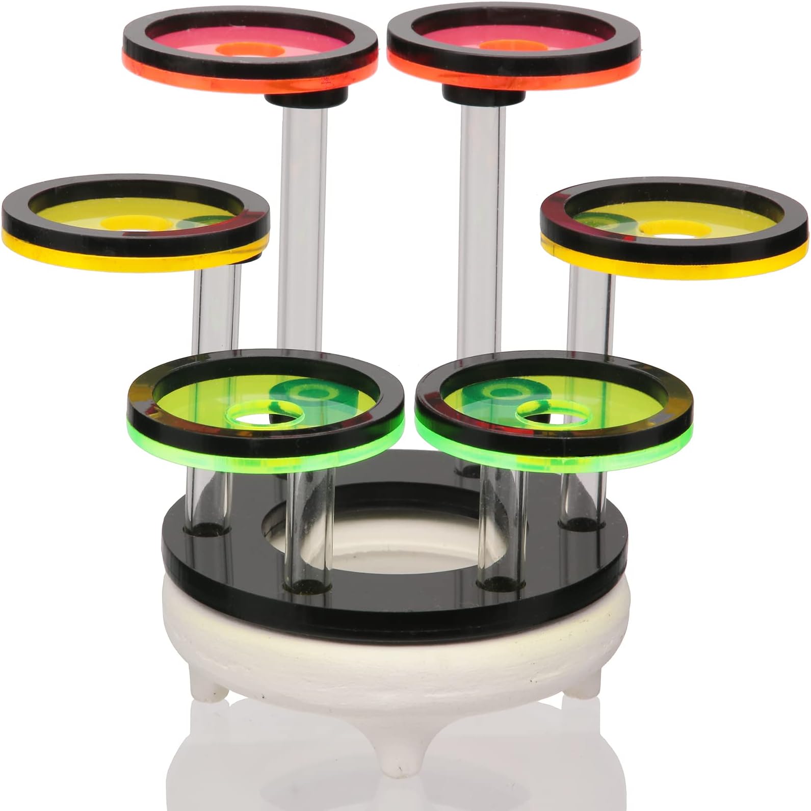 Coral Frag Rack Fluorescent Coral Frag Plug Sand Holder Marine Reef Aquarium Spare Parts Cultivating Live Cora (6 Plug)