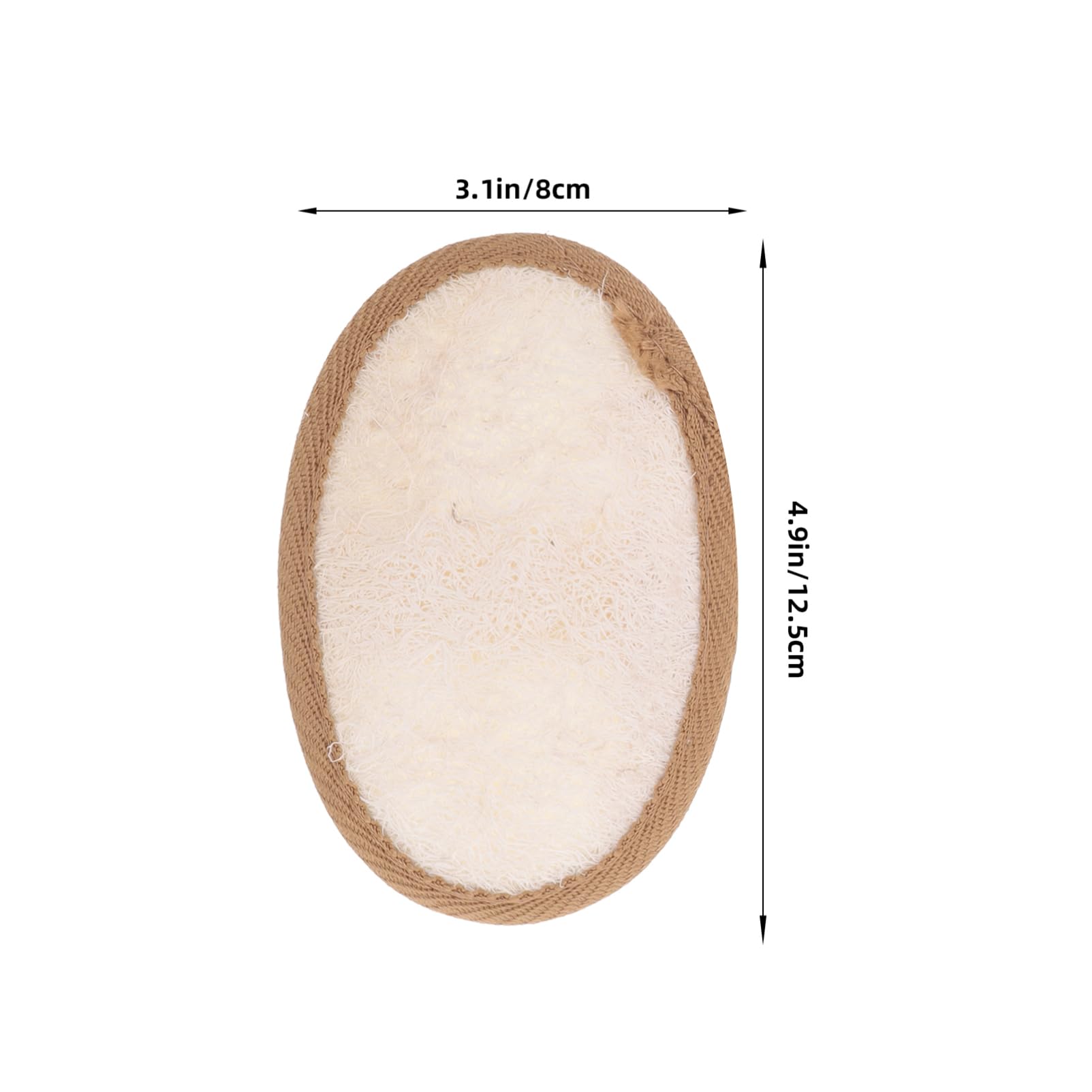 BCOATH 3Pcs Exfoliating Bath Loofah Sponges Shower Scrubbers for Gentle Cleansing and Dead Skin Removal Convenient Bath Pads Random Styles