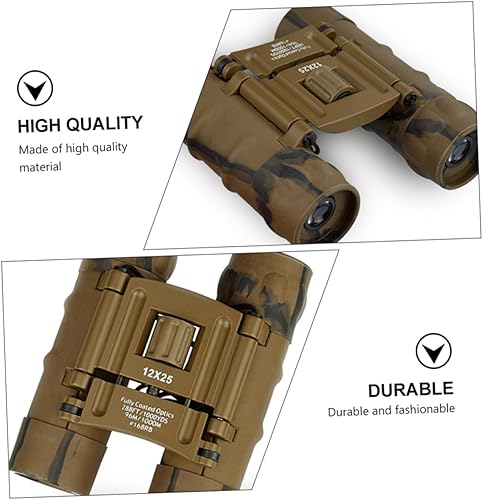 Miniatura 5 de 1 telescopio binoculares para niños, 12 y 25, telescopios para niños, binoculares plegables y ligeros, mini prismáticos para niños, binoculares para