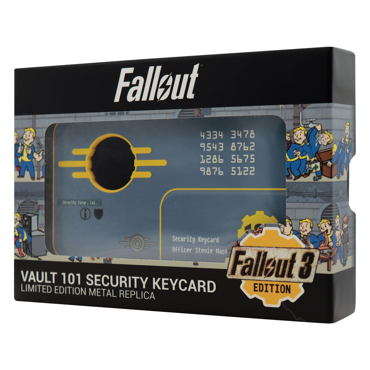FaNaTtik Fallout 3 Vault 101 Security Keycard Metal Replica - Limited Edition, Numbered Collectible (5000) - Image 2
