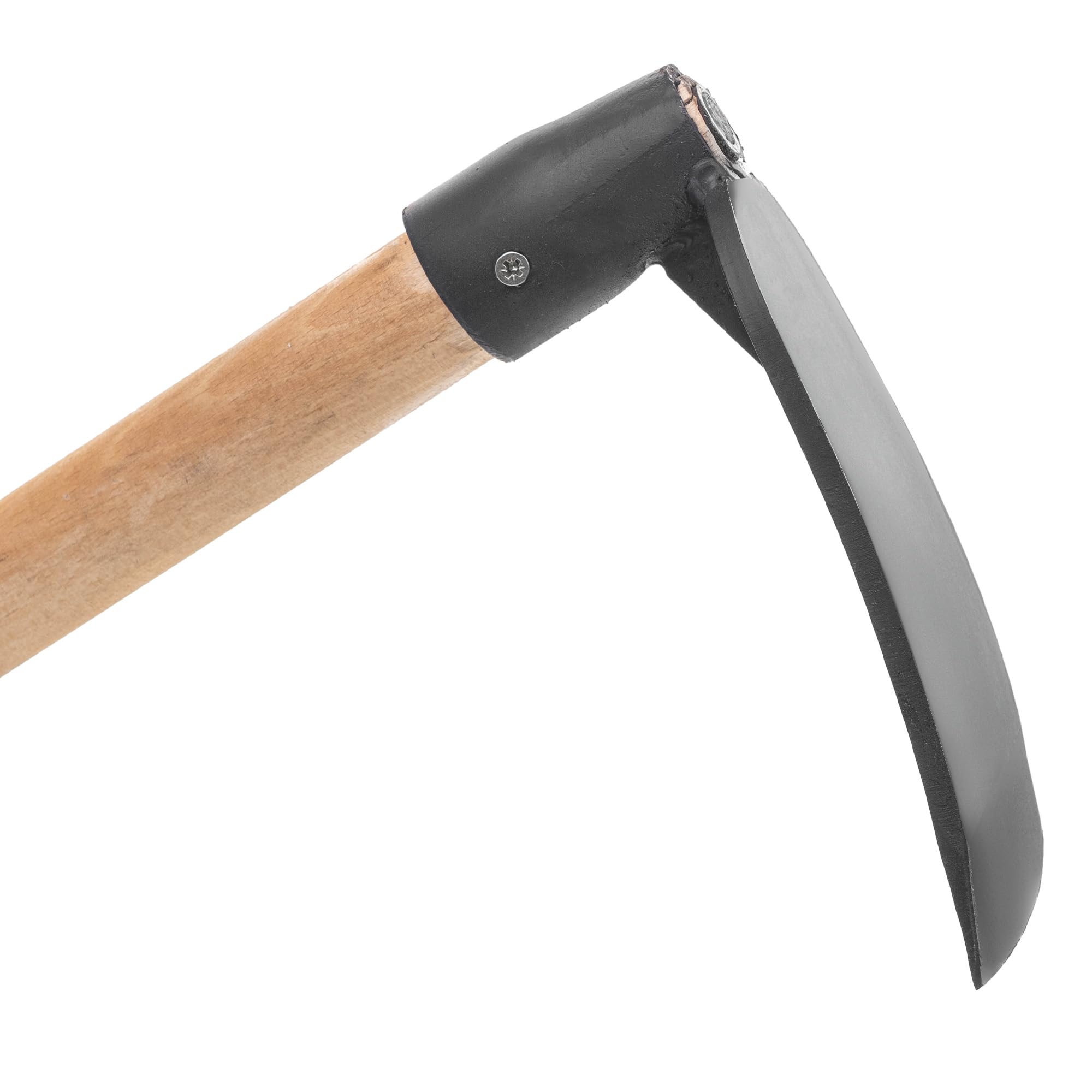 KADAX Gartenhacke mit langem Holzstiel und robustem Stahlblatt, Hacke aus geschmiedetem Stahl, Pflanzhacke für Gartenarbeit, Unkrauthacke (mit Stiel)