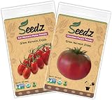 Bundle and Save! - Organic San Marzano Tomato Seeds, APPR. 100, Organic Cherokee Purple Tomato Seeds