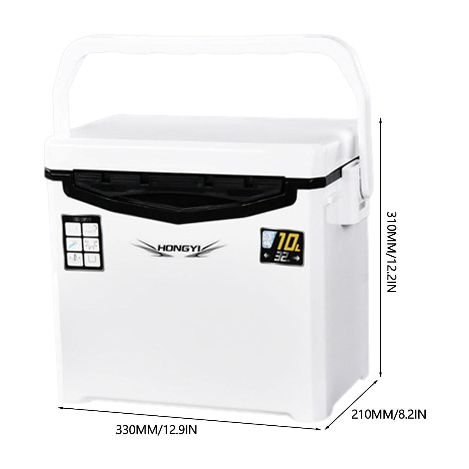 Scatola refrigerante da pesca, contenitore per esche da pesca | refrigeratore da pesca sul ghiaccio, stazione di pesca portatile con esca con capacità di contenere 8 bottiglie, scatola isol