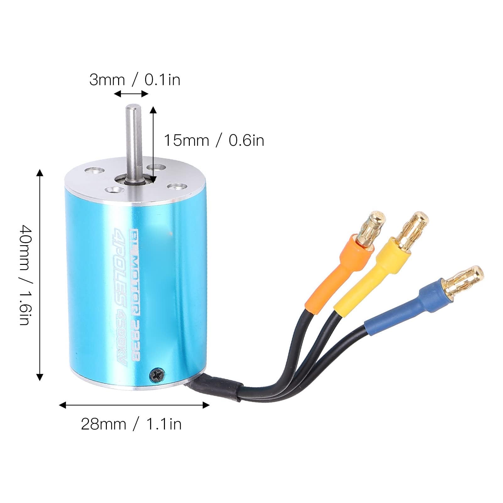 Zestaw Bezszczotkowego Silnika RC 2838 4500KV 4P Bezczujnikowy Bezszczotkowy Silnik z Zestawem Radiatora 35A ESC