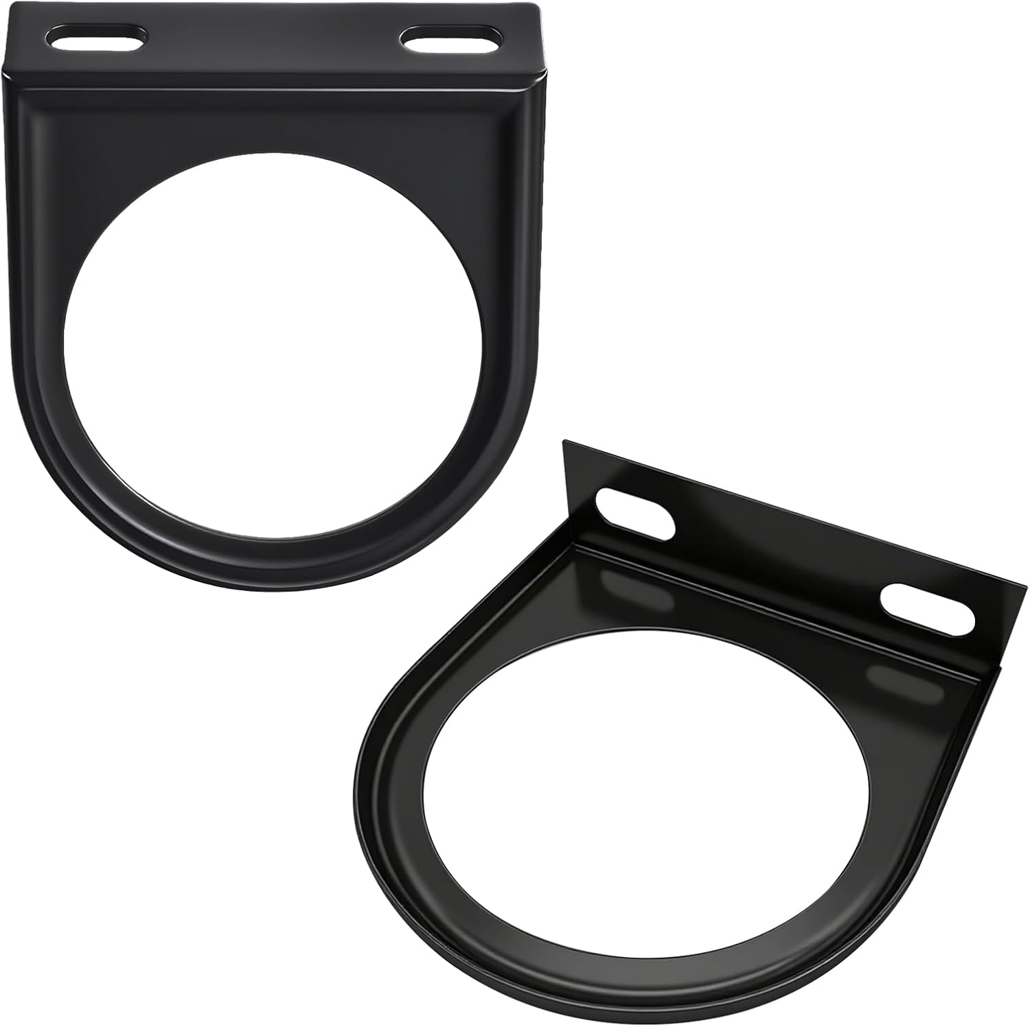 2PCS 52mm Gauge Mount, Gauge Pod, 2.1 Inch Single Hole Meter Pillar Mount Pod Holder, Automotive Accessories Metal Dashboard Mounting Panel Bracket Fit for Car, Truck, Boat and More (2PCS)