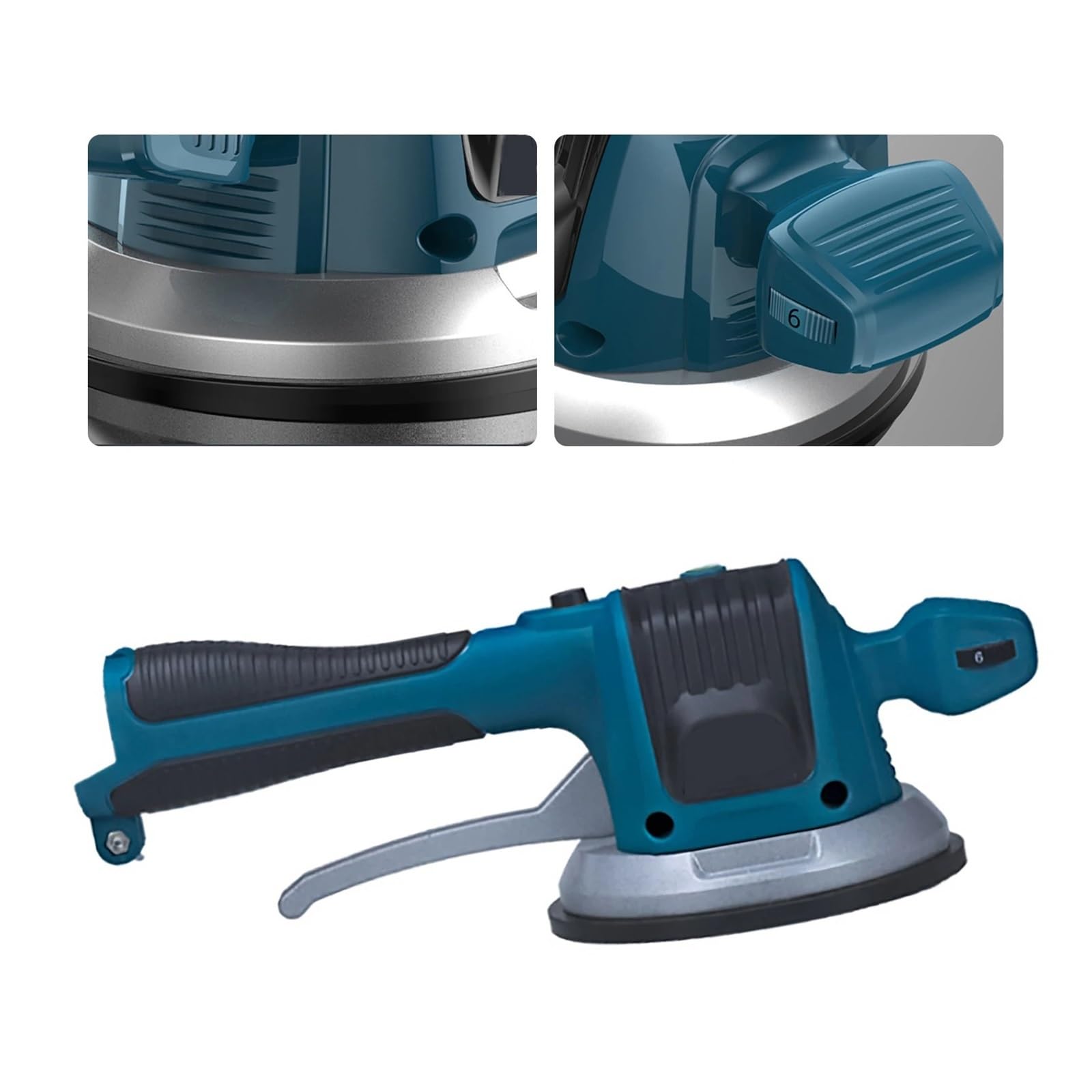 Strumento Vibrazione Piastrelle Strumento Di Livellamento Del Pavimento Con Vibrazione Della Macchina For La Posa Di Piastrelle Regolabile A 6 Velocità Da 120 Cm Con 2 Batterie