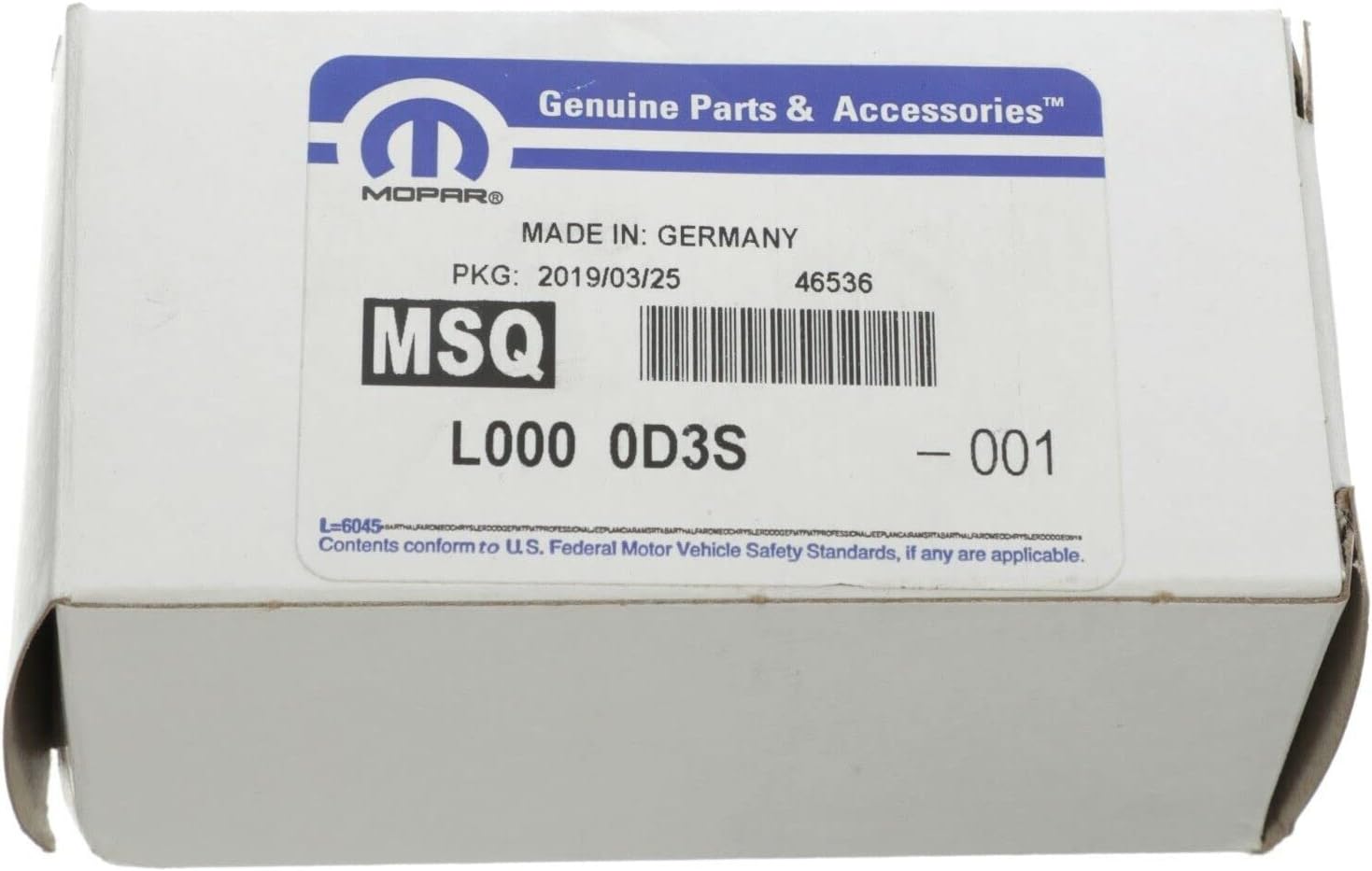 Mopar L0000D3S Headlamp Bulb Vehicle Specific, Compatible with model years 2011-2023