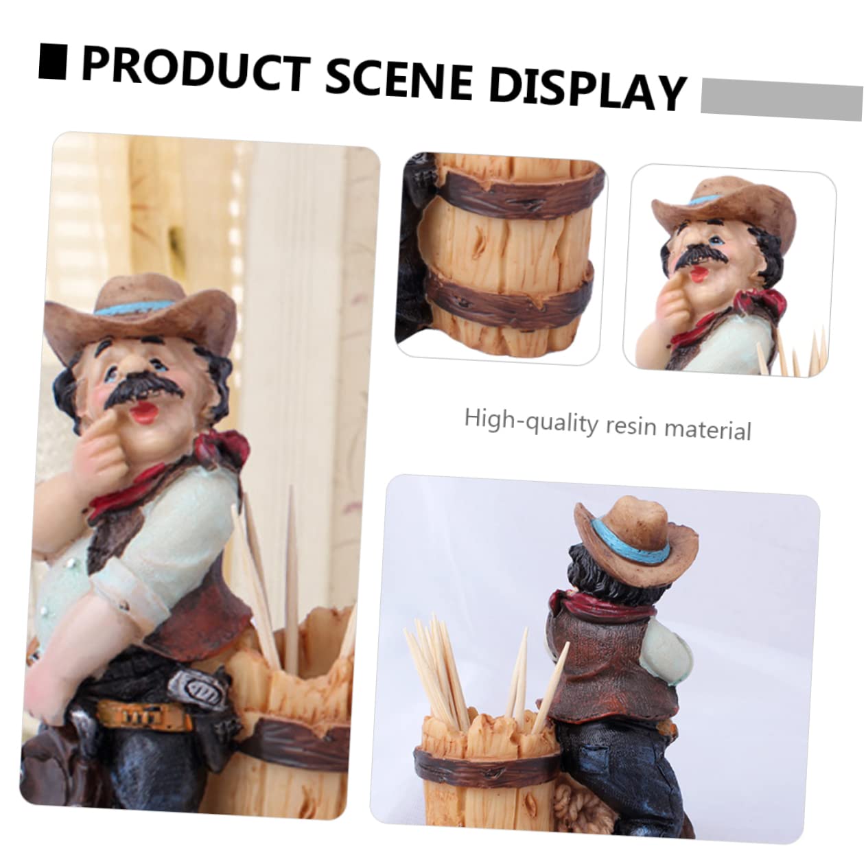 STOBAZA 1Pc Creative Resin Pirate Toothpick Holder Unique Toothpick Container for Home Decor Restaurant Display Craftsmanship Design for Cozy Atmosphere