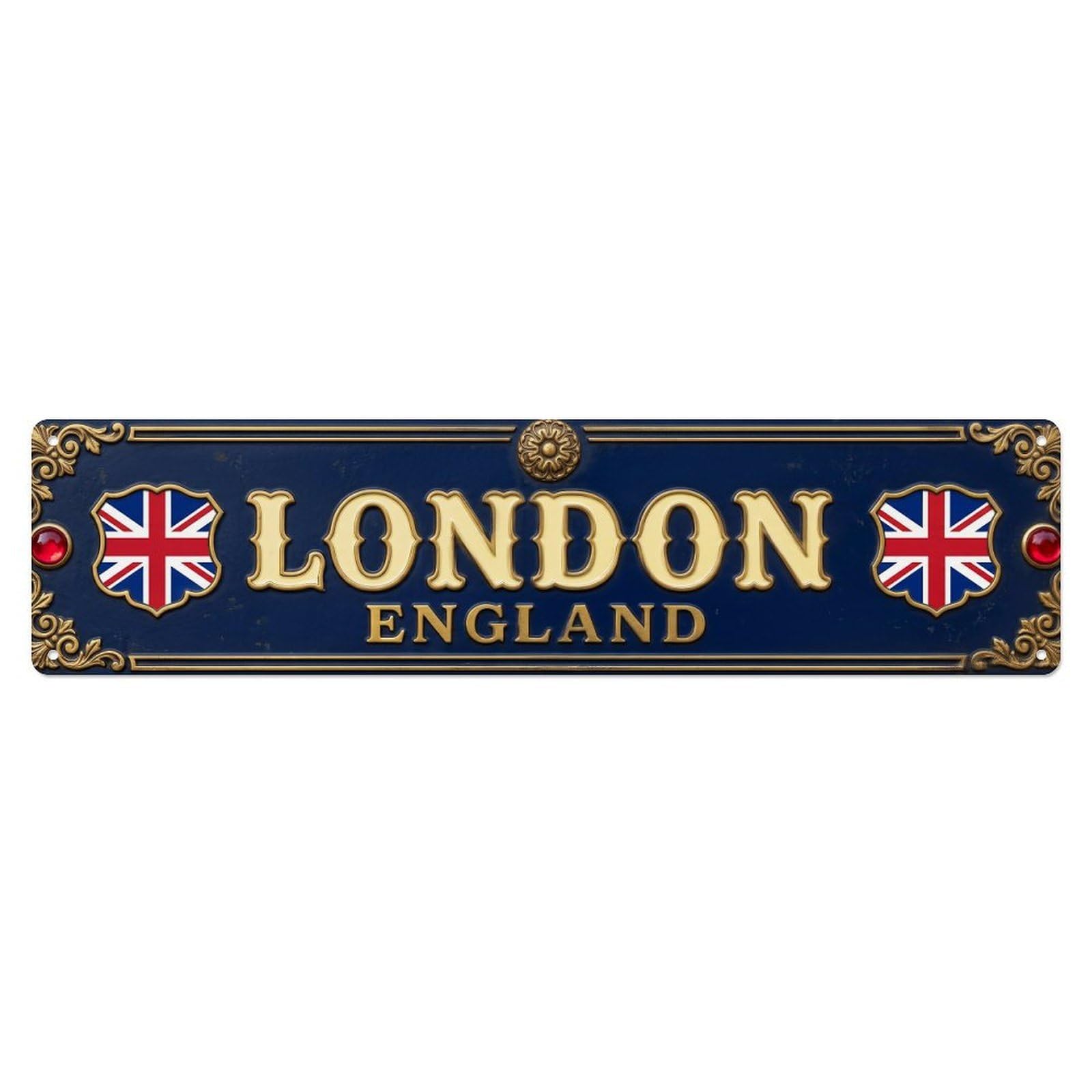 Retro London England Metal Tin Sign