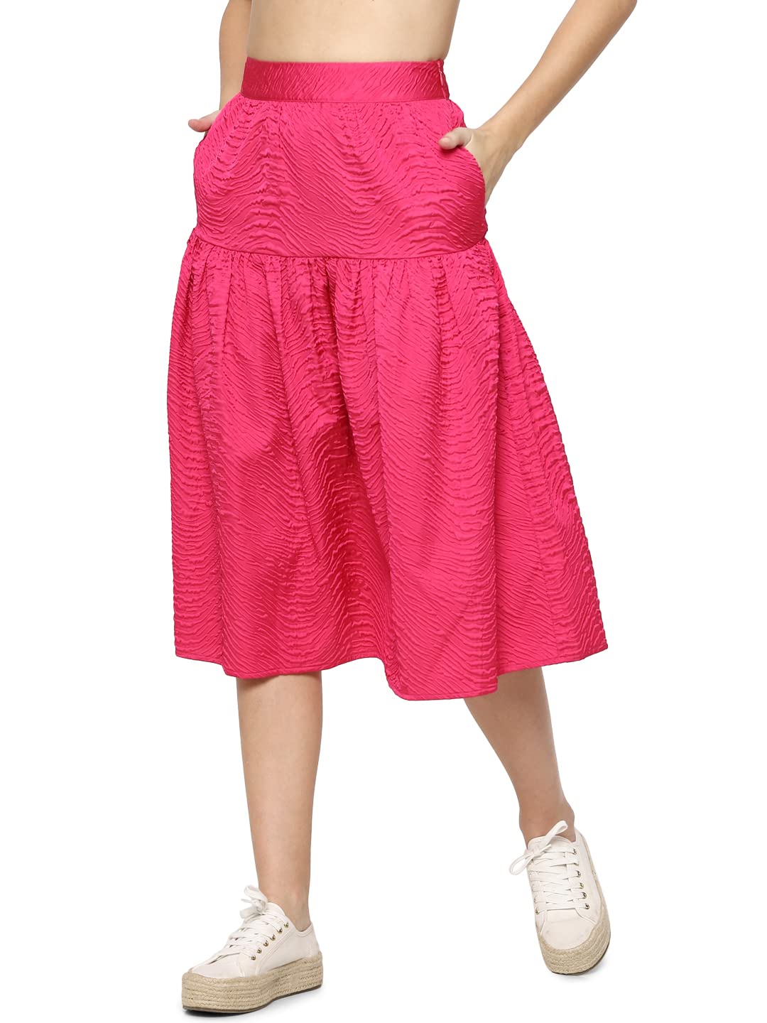 ONLYWomen's Polyester Western Midi Skirt