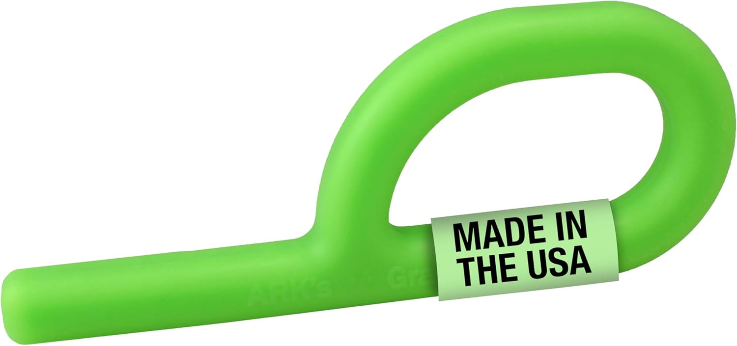 ARK Grabber Sensory Chew Tool, Sensory Toys for Kids and Adults, Chewy Fidget for Autism, ADHD, SPD, Anxiety, Medical-Grade Oral Motor Therapy Tools, XT, Firm, Lime Green