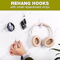 Vista 5 de 24 tiras adhesivas XL, cinta adhesiva para paredes extraíbles, tiras adhesivas de pared resistentes, cintas adhesivas de pared, cintas adhesivas