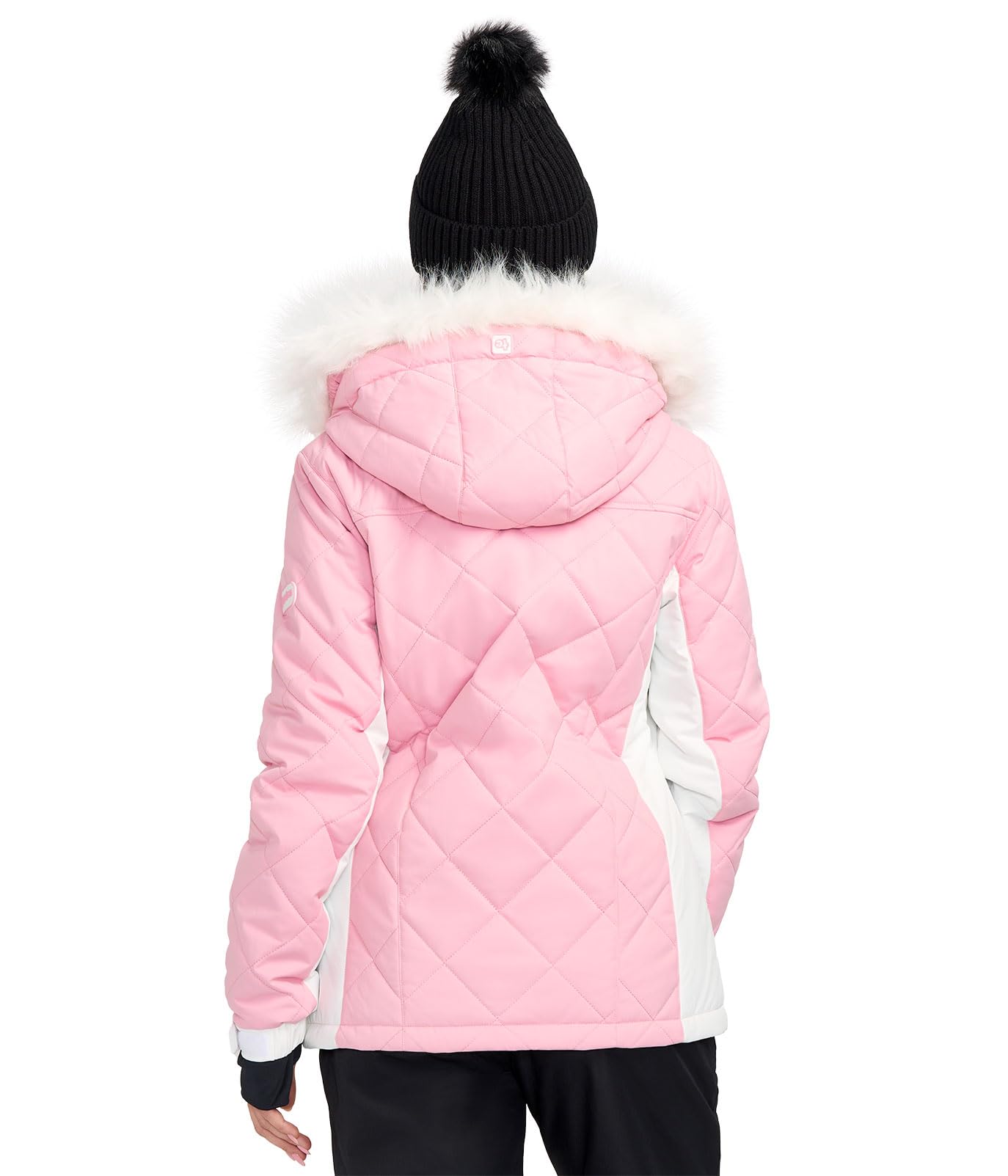 Tipsy Elves Chaquetas de esquí para mujer, ropa de abrigo de esquí con capucha e impermeable para adultos