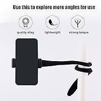 Vista 4 de Soporte de teléfono para cochecito de bicicleta, soporte flexible para cochecito de bicicleta con agarre de brazo antideslizante, abrazadera