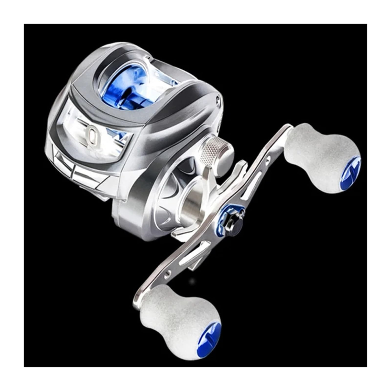 Moulinet Baitcasting 7.2:1 de 8KG, avec Frein Max, for la pêche au Bar dans l'environnement océanique, Accessoires de pêche