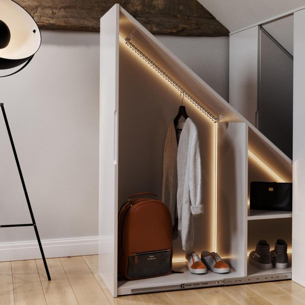 Loft Conversion Clothes Hanging Rail For Sloping Ceiling Sloped