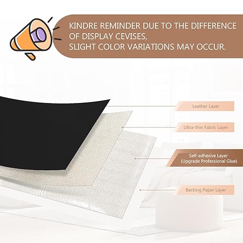 Miniatura 2 de Parche de reparación de cuero de 16 x 63 pulgadas, cinta de reparación de cuero autoadhesiva para muebles, kit de reparación de cuero de vinilo para