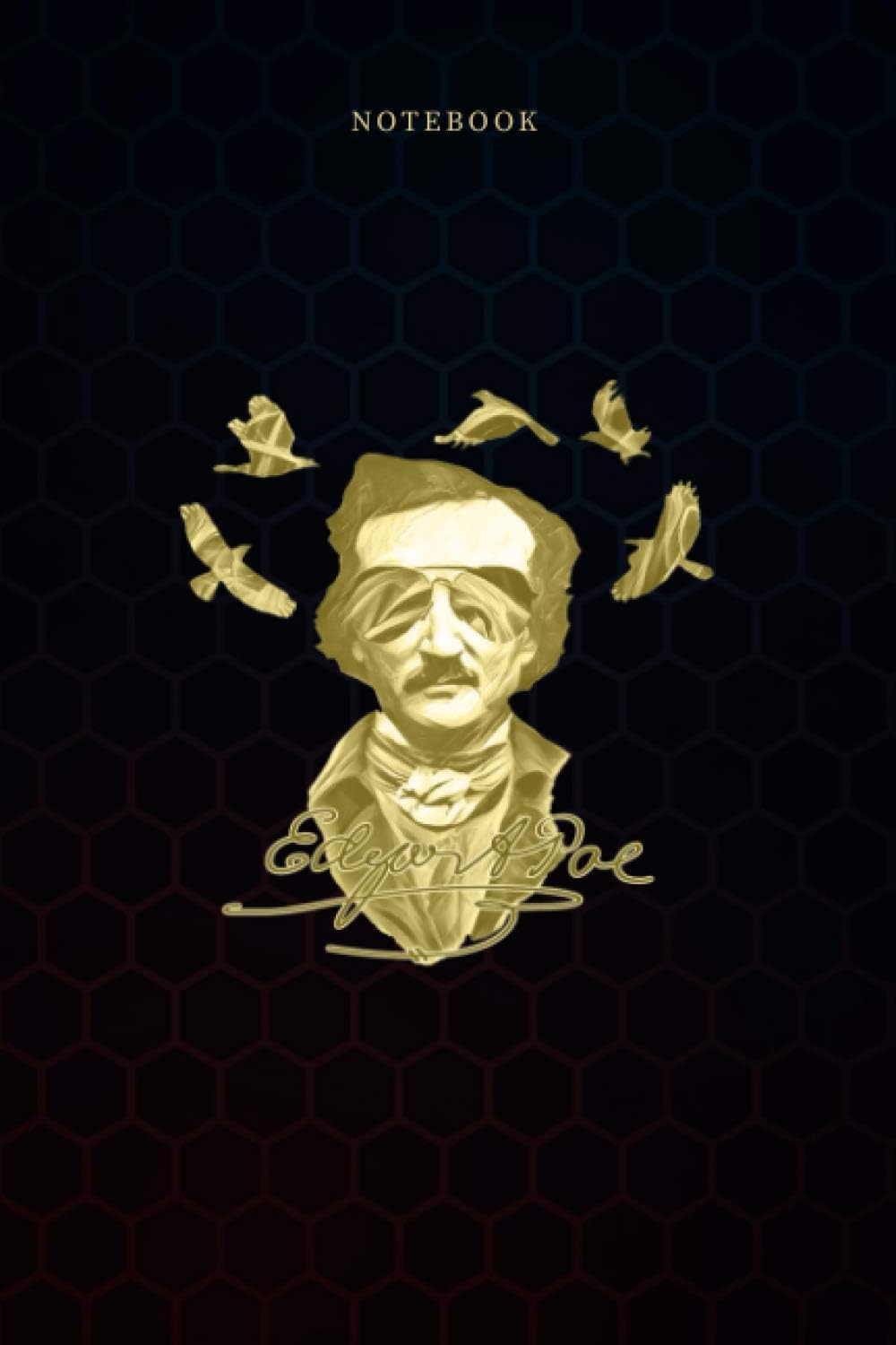 Simple Lined Notebook Dead Celeb Edgar Allan Poe The Raven: Wedding, 114 Pages, Work List, Weekly, 6x9 inch, Monthly, A Blank, Daily Journal