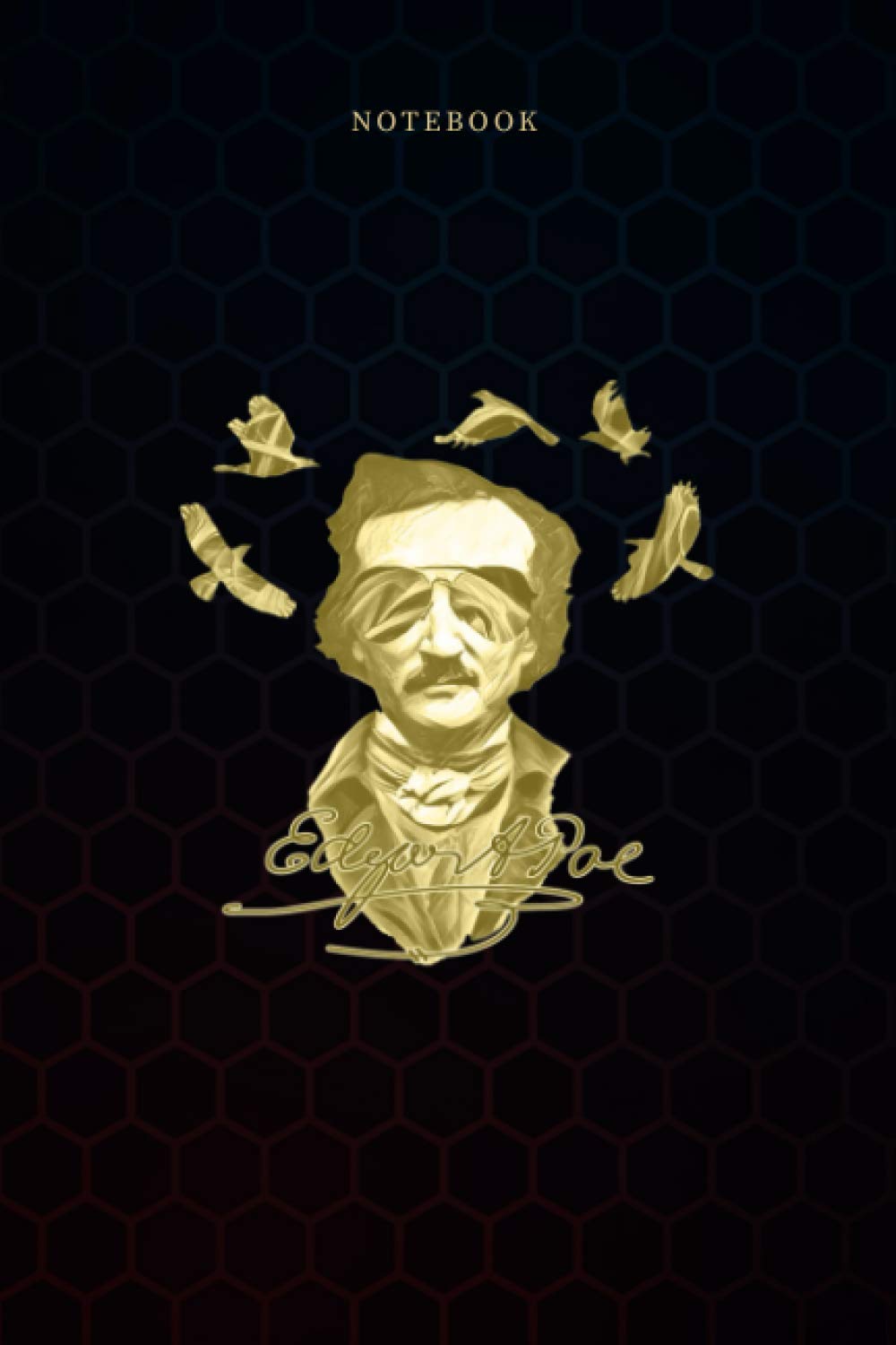 Simple Lined Notebook Dead Celeb Edgar Allan Poe The Raven: Wedding, 114 Pages, Work List, Weekly, 6x9 inch, Monthly, A Blank, Daily Journal