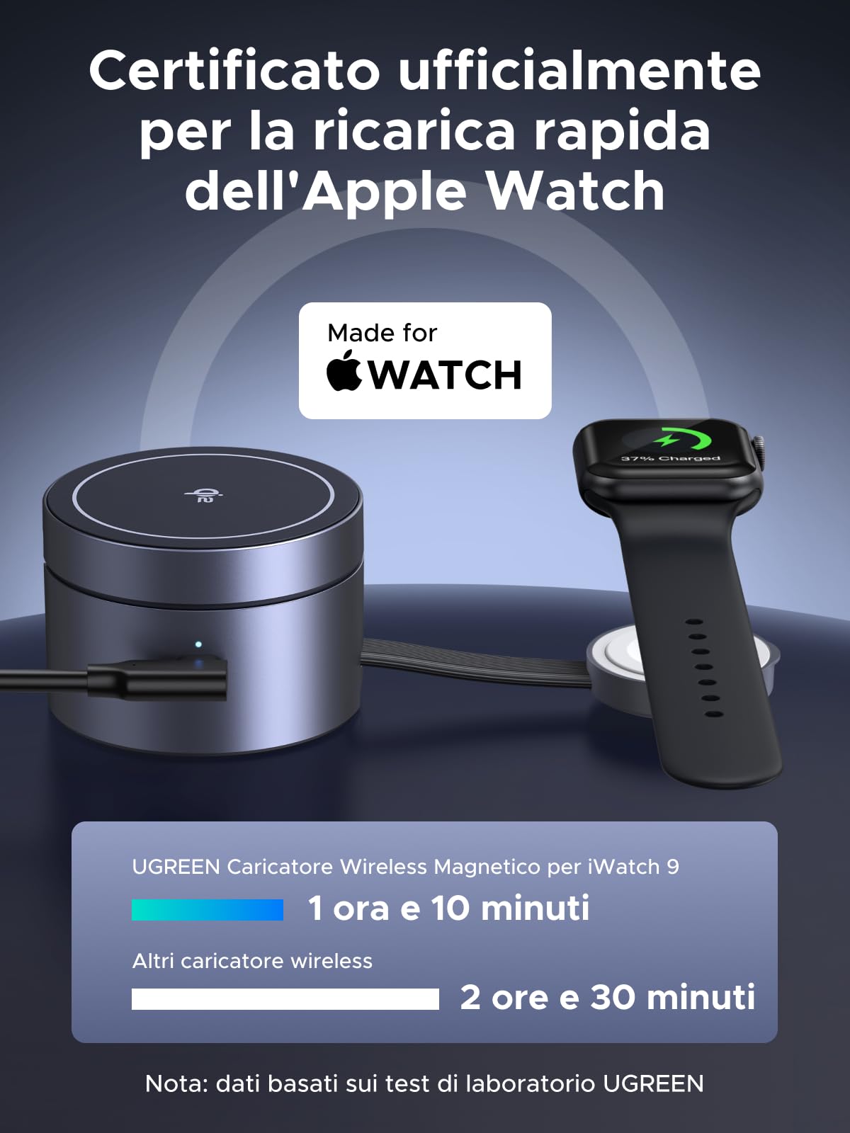 UGREEN MagFlow 3 in 1 Caricatore Wireless Qi2 15W Regolabile | Compatibile con iPhone 17 16 15 14 13 12 Air Plus Pro Max AirPods 4 3 Pro 3 2 1 iWatch, Regolabile, con Caricatore 45W