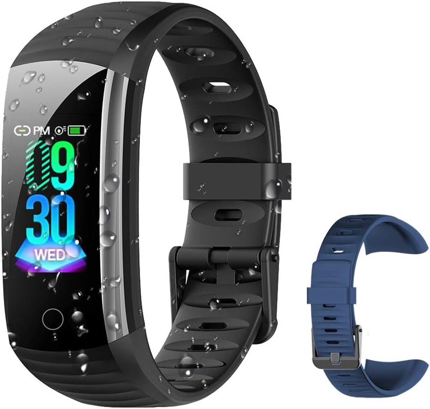 Fitness Tracker Activity Tracker Watch, Waterproof Activity Tracker Smart Watch Remote Photography Heart Rate Blood Pressure Blood Oxygen Monitor Step Calorie Counter Pedometer for Women Men Kids