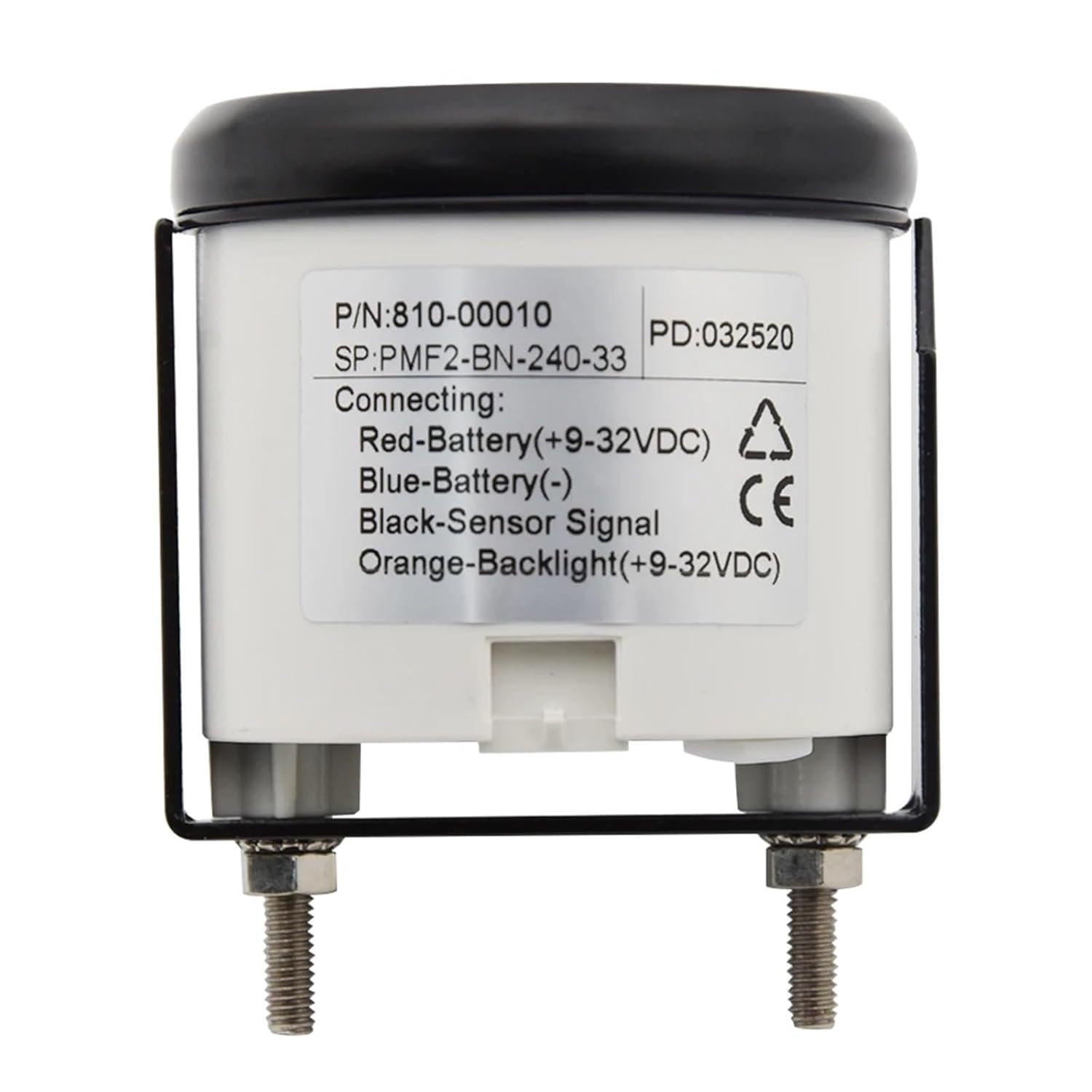 Custom 52mm Auto Fuel Level Gauge 0-190ohm/240-33ohm Boat Fuel Level Indicator Meter for Car Truck Yacht RV Red Backlight(Silver)