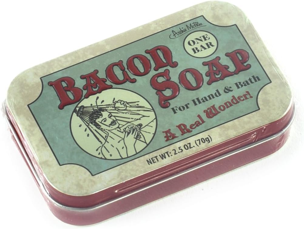 Accoutrements Bacon Soap in Tin