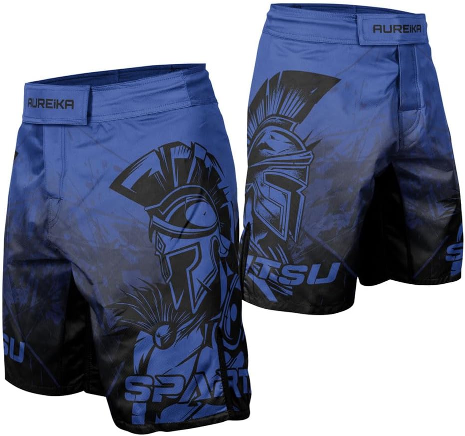Spartan Men’s Jiu Jitsu Shorts – High Performance MMA Fight Shorts for No-Gi BJJ Wrestling and Martial Arts