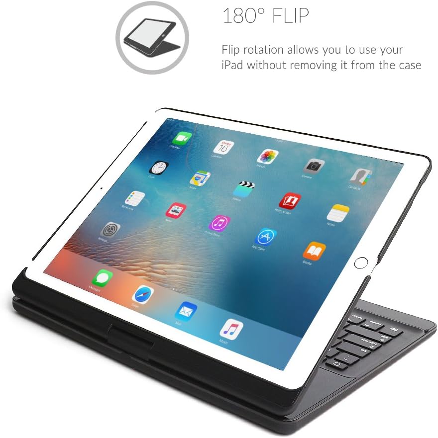 Tech Deals 🔥 Snugg iPad Pro 12.9 2017/2015 Keyboard, Wireless Bluetooth Keyboard Case Cover 360° Degree Rotatable Keyboard for Apple iPad Pro 12.9 2015/2016 - Black Super Sale 🛒 Snugg iPad Pro 12.9 2017/2015 Keyboard, Wireless Bluetooth Keyboard Case Cover 360° Degree Rotatable Keyboard for Apple iPad Pro 12.9 2015/2016 - Black