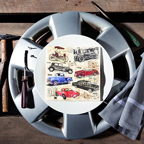 20 servetten Classic Cars - Oldtimer/Auto/Vintage 33x33cm - Afbeelding 3