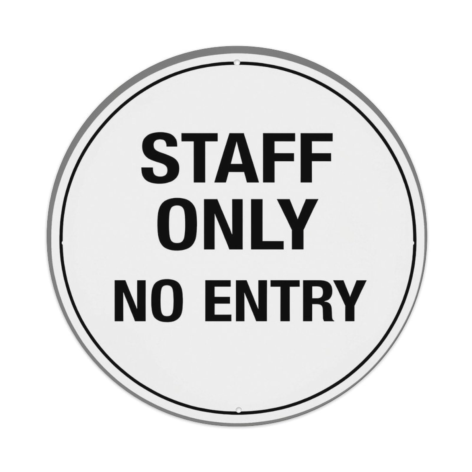 Jdyansheng Vintage Staff Only No Entry Sign Tin Sign Metal Poster Metal Signs For Home Man Cave Bar Cafe Kitchen Laundry Room Wall Decorations 8X8 Inches