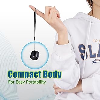 Best Mini Portable Bluetooth Speaker with HD Sound & Bass I Smallest Wireless Bluetooth Speakers for Phone/PC/Tablet I Photo Selfie Button Answer Phone Calls I Cute Tiny Speaker