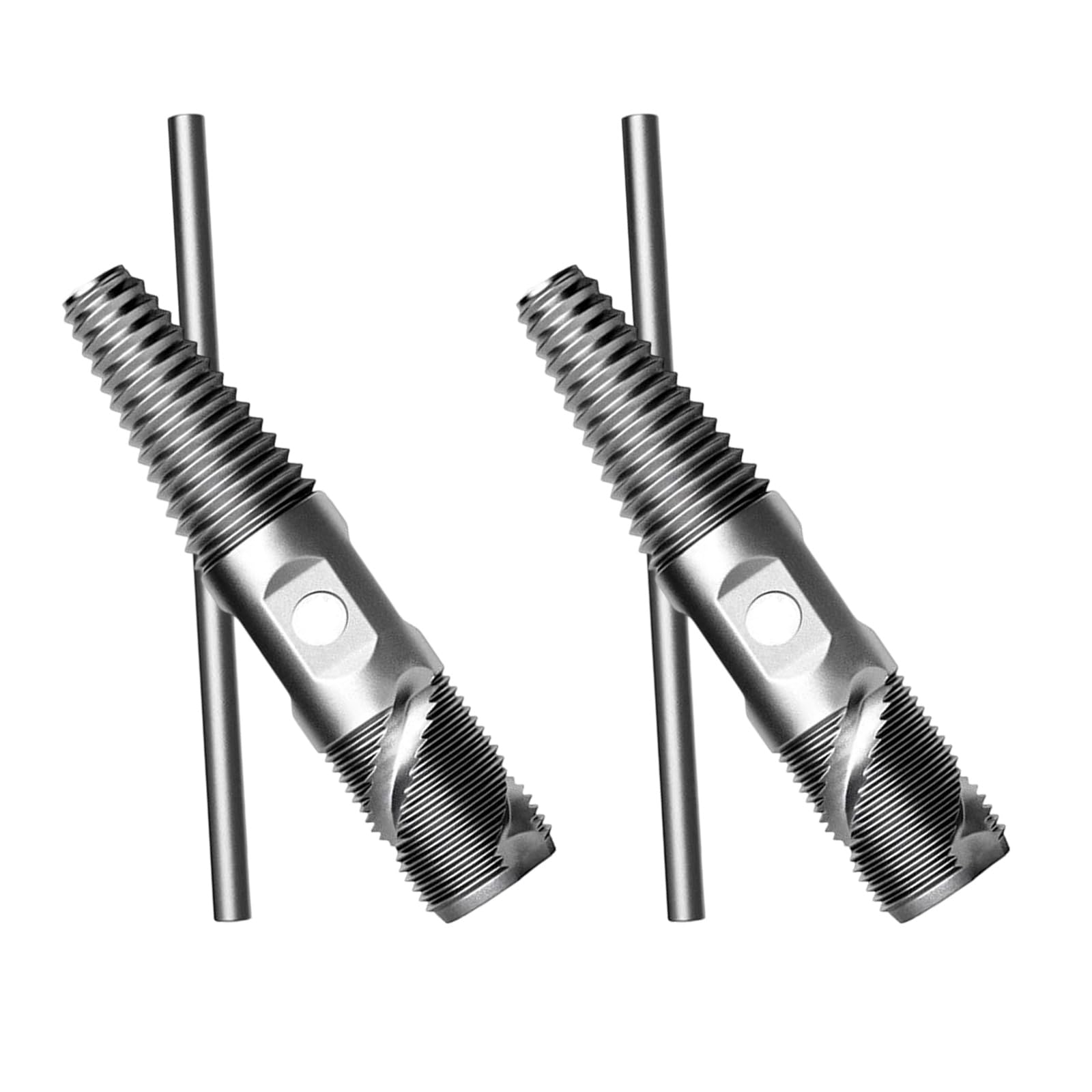 Msioytog Multicolor 2Pcs Screw Extractor Double Head Water Pipe Screw Removal Tool 1 / 2Inch 3 / 4Inch Valves Faucet Damaged Water Pipe Removal Damaged Extractor