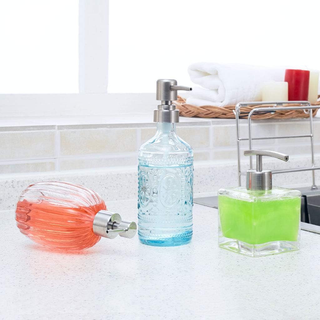 Soap Dispenser Bottles Hotel Household Glass Hand Sanitizer Lotion Bottle Shower Gel Shampoo Moisturizing Box Bathroom Household Soap Dispenser Countertop Lotion-Soap Bottles (A)