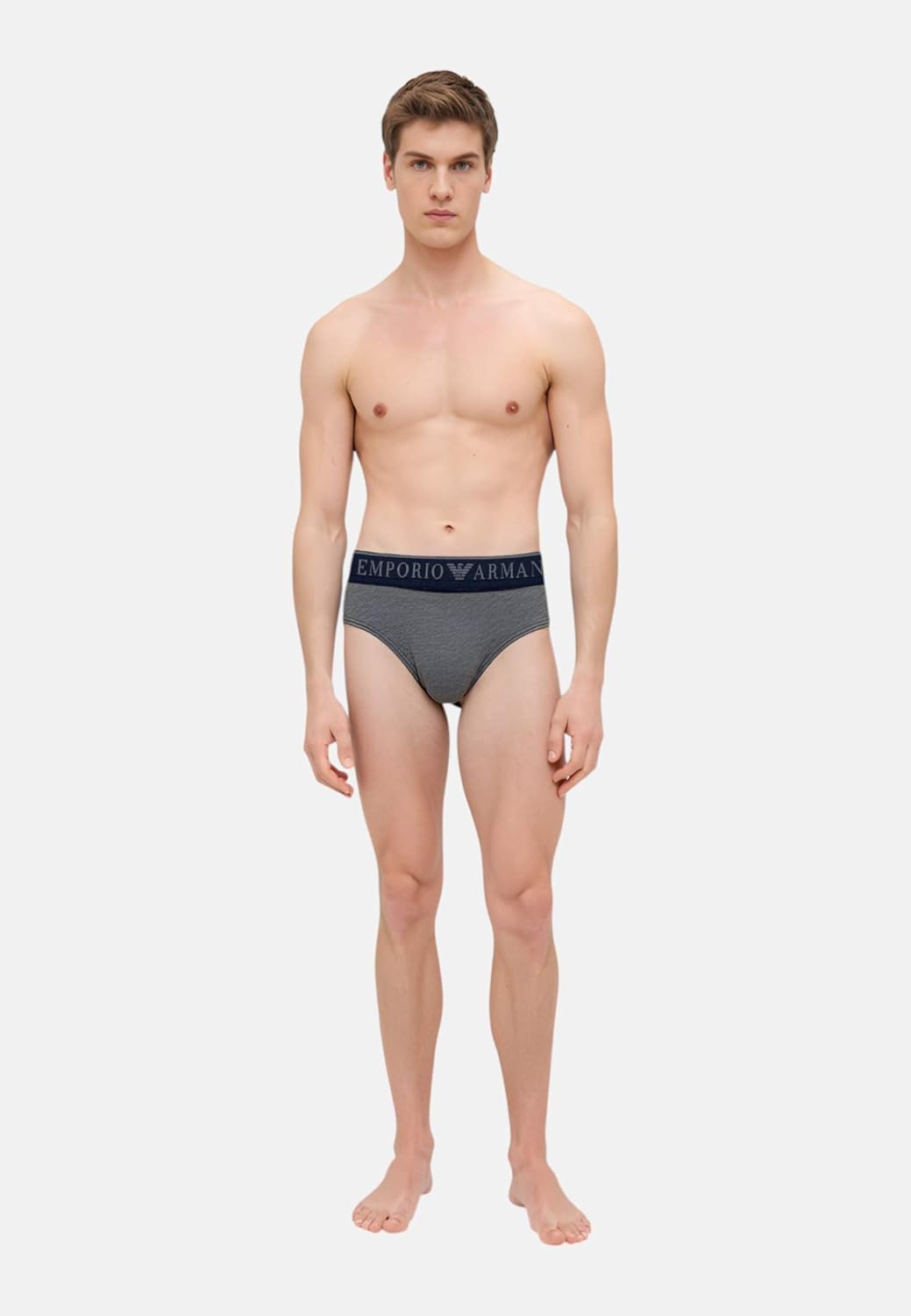 Emporio Armani mens Logo Label 2 Pack Brief - Image 2