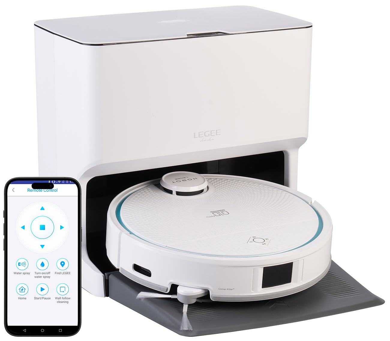 Saug Wischroboter: HOBOT LEGEE-Q10 Pro Multiroom-Wisch- & Saugroboter, Reinigungsstation (Hobot Legee D8, Wisch-Roboter, Laser)