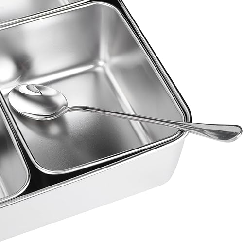 Miniatura 7 de OKJHFD Caja de condimentos de aleación de aluminio de 8 rejillas, contenedor de almacenamiento de condimentos, tarro de condimentos, utensilios de