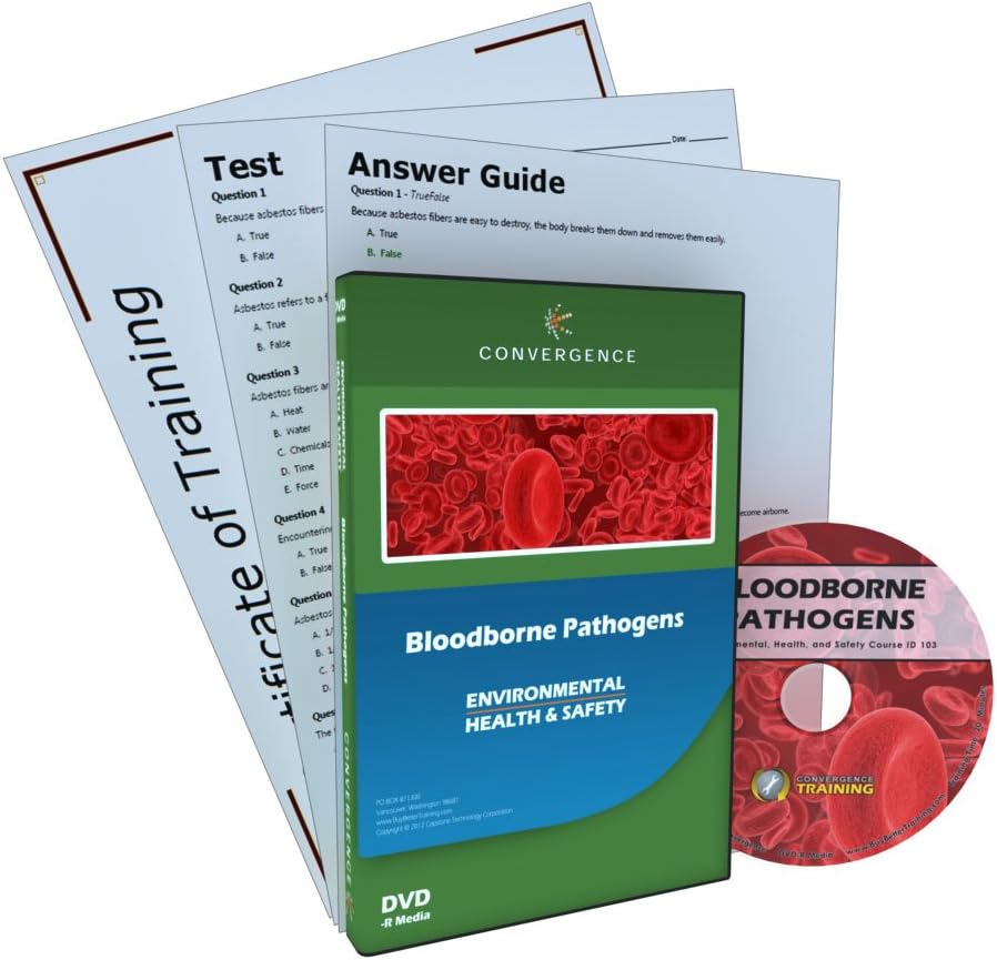 Convergence C-103 Bloodborne Pathogens Training Program DVD, 20 minutes Time