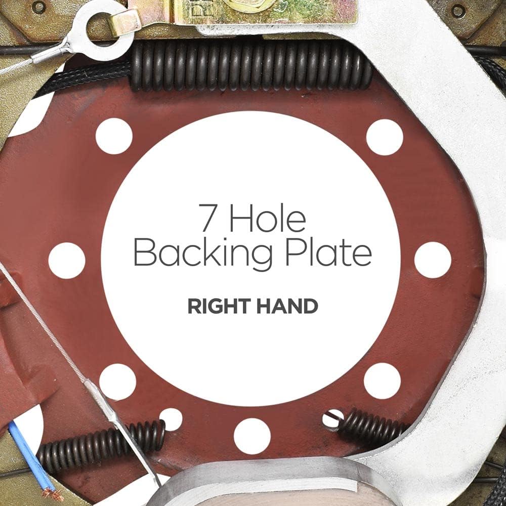 12-1/4" x 5" 15K FSA RH Electric Brake Assembly with 7 Bolt Cast Backing Plate for Dexter Axles Replaces Dexter Part Number K23-447-00