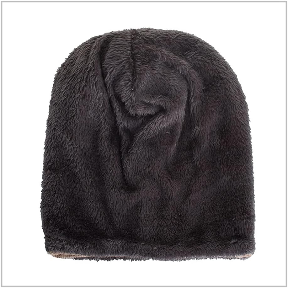 Winter Autumn Warm Beanies Men Solid Knitted Outdoor Soft Hat Trendy Adult Caps Black Corduroy