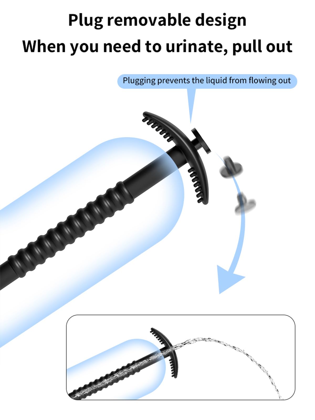 Gienocy 9.6" 3pcs Silicone Urethral Sound Catheter Plug Training Set, Soft Hollow Porous Design Penis Cock Urethra Bladder Dilator Prostate Masturbation Rod BDSM Sex Toys for Men Professional Players