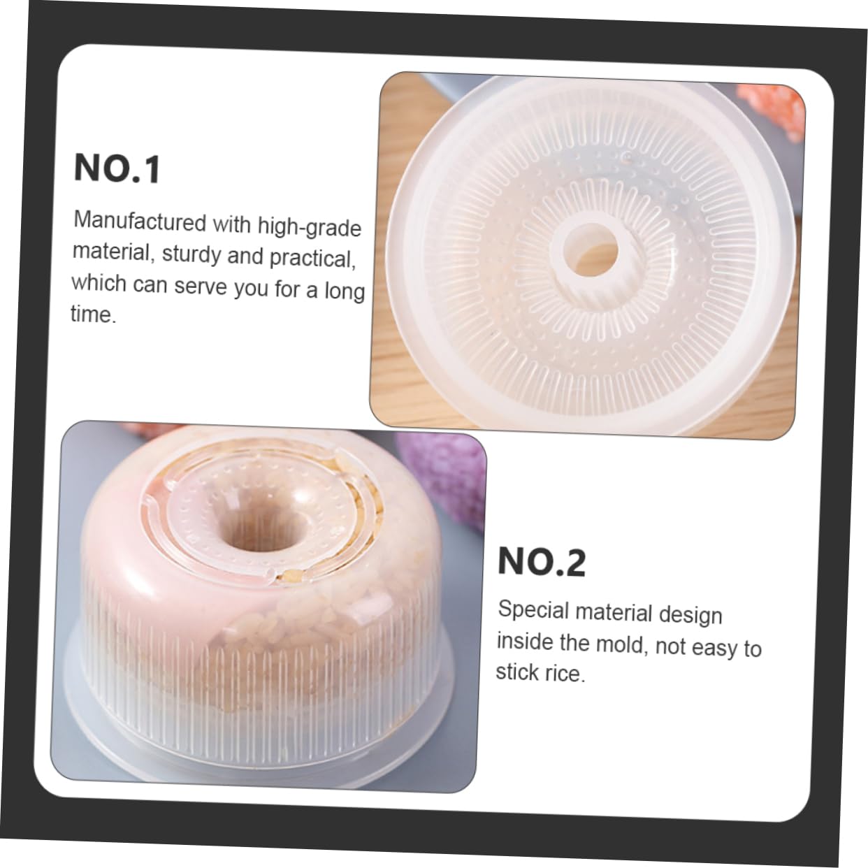 CIYODO Multipurpose Sushi Onigiri Rice for Sushi Rice Balls Safe Easy to Clean