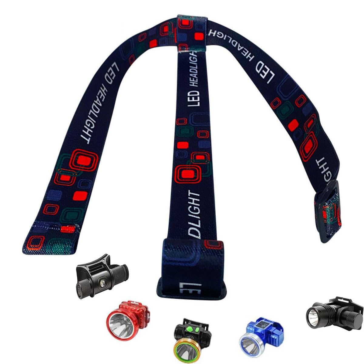Cinghie Elastiche di Ricambio per Fari, Accessori per Luci Torcia - Confezione da 4