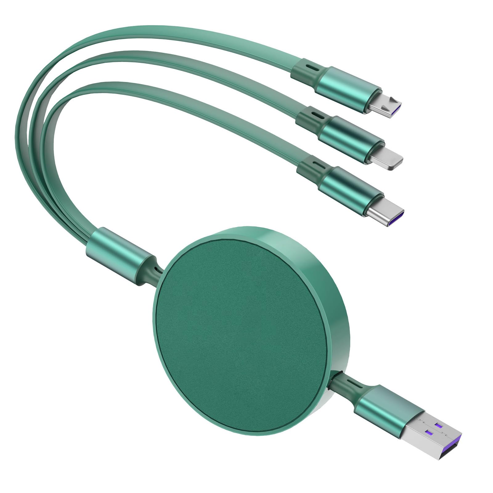 Multi Cavo di Ricarica,(6A 1.1M) Cavo Multiplo USB C 3 in 1, Cavo di Ricarica USB Multipla con Porta Phone Micro USB Tipo C per Phone, Tablet, Samsung Galaxy, Google