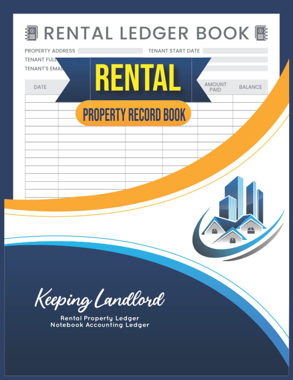 Buy Rental Property Record Book Keeping Landlord Rental Property Ledger