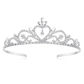 Lovelyshop Princess Rhinestone Wedding Tiara -Silver